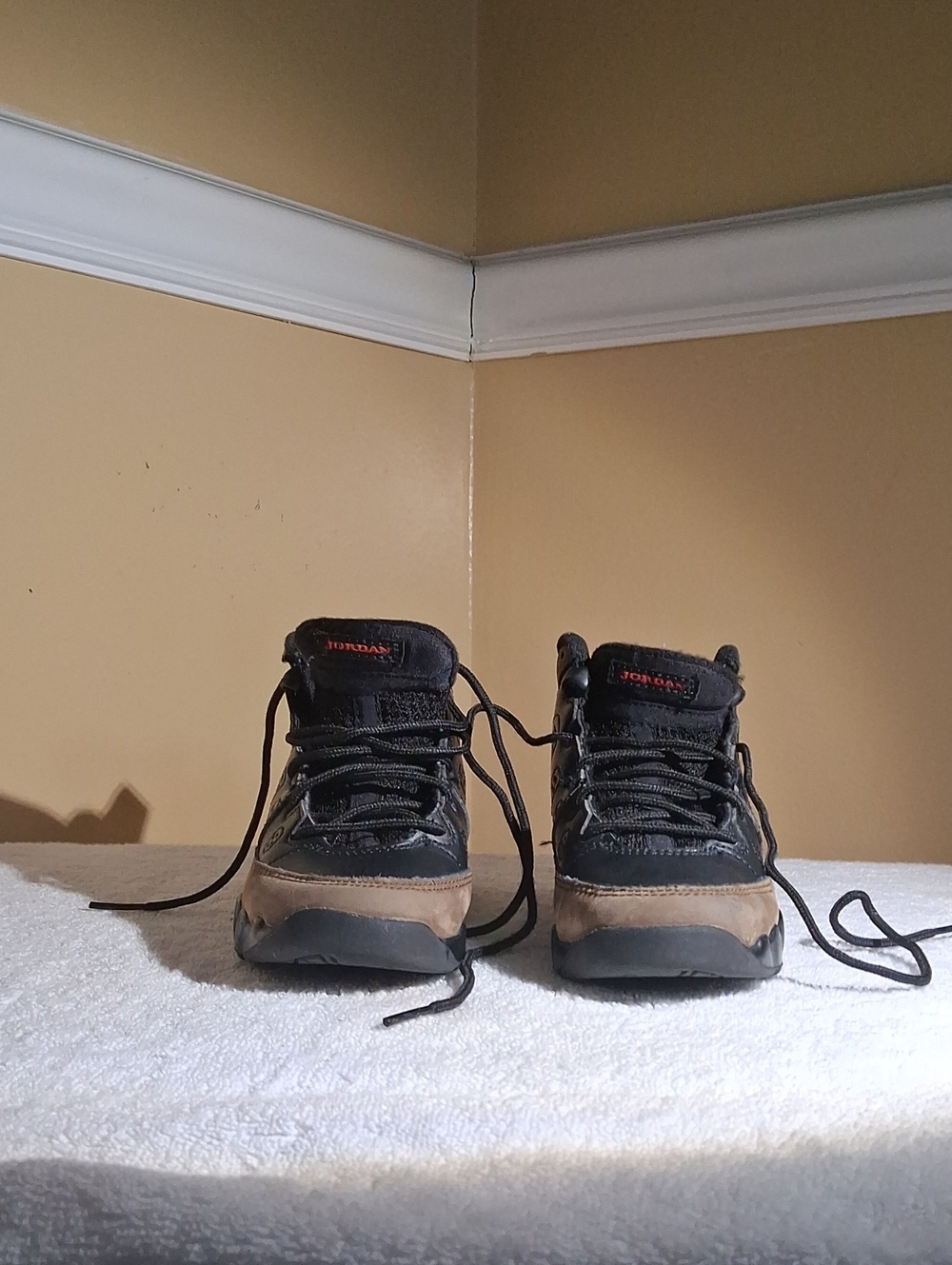 Jordan Boy's Black and Brown Lace-Up Hiking Boots